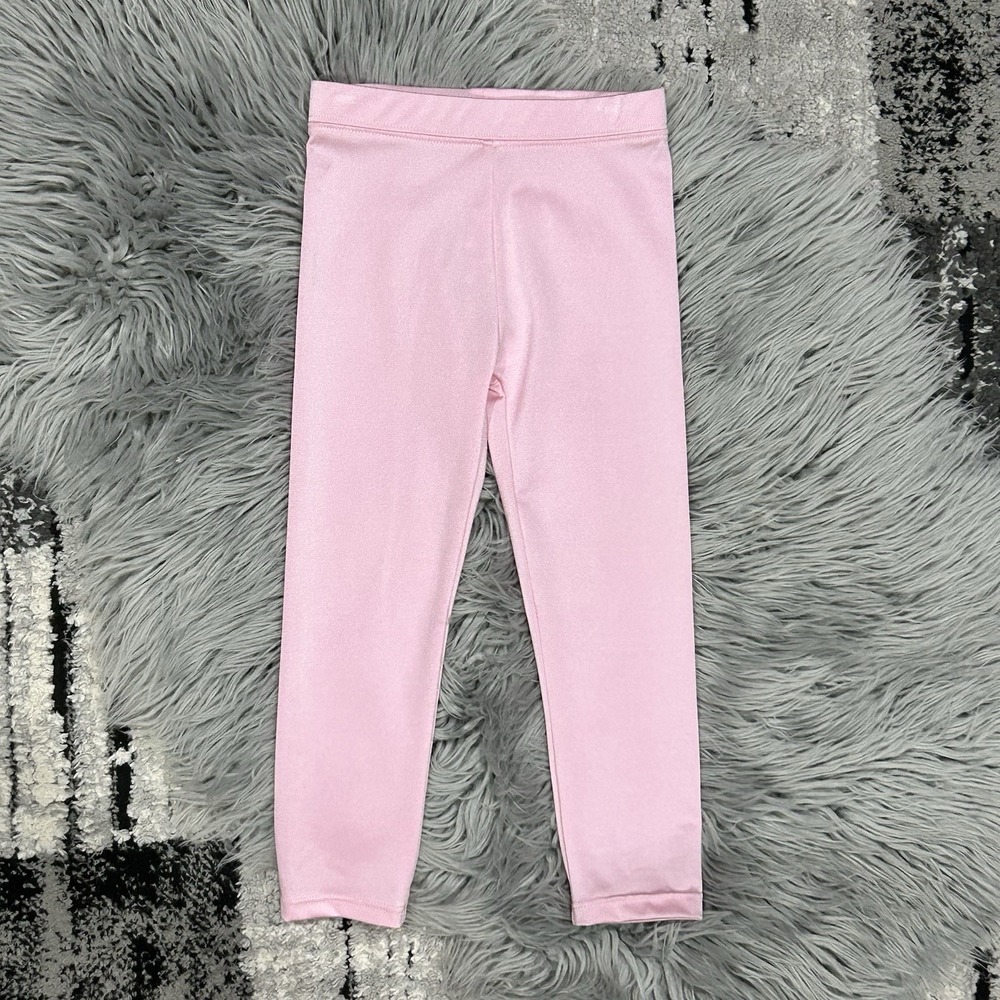 Frenchie Mini Couture Girls Soft Pink Shimmer Leggings Size 4T NEW